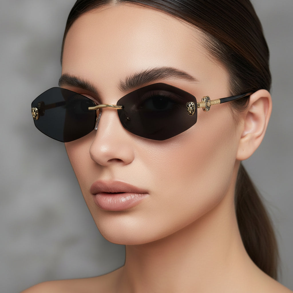 Luxe Rimless Sunglasses