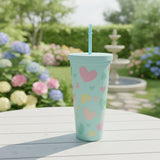 Heart Straw Tumbler