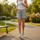 Grey Mesh Shorts