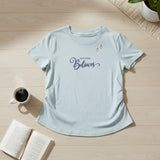 Women's Ruched Graphic Tshirt