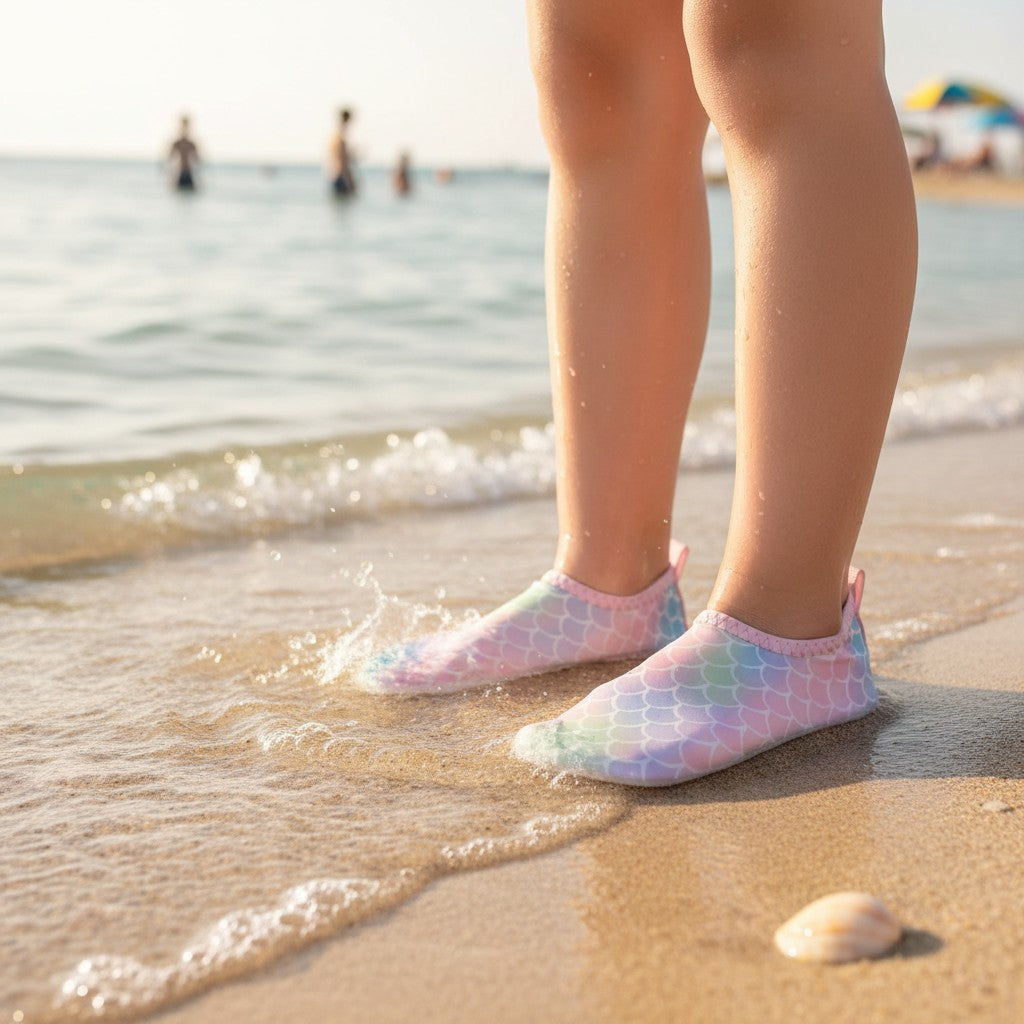 Mermaid Scale Print Water Shoes