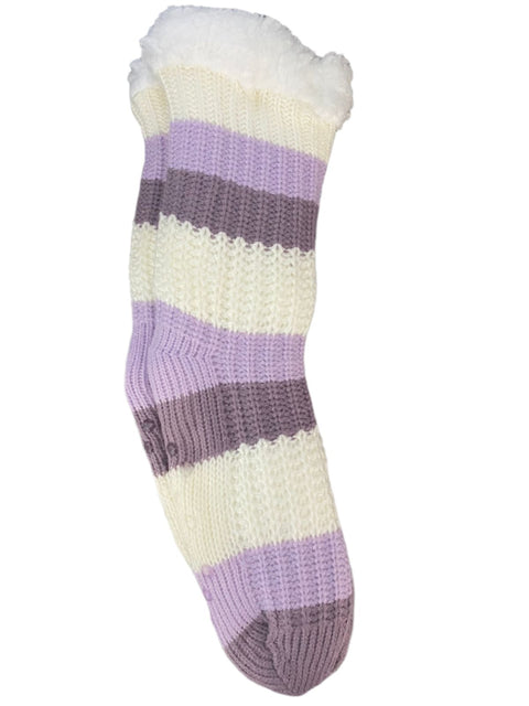 Striped Fleece Socks