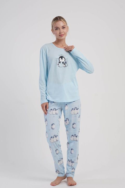 LIght Blue Penguin PJ