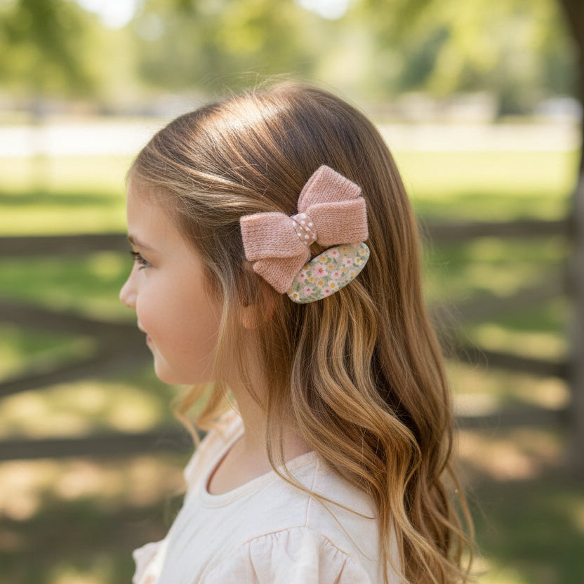 Pink Hairclip Set
