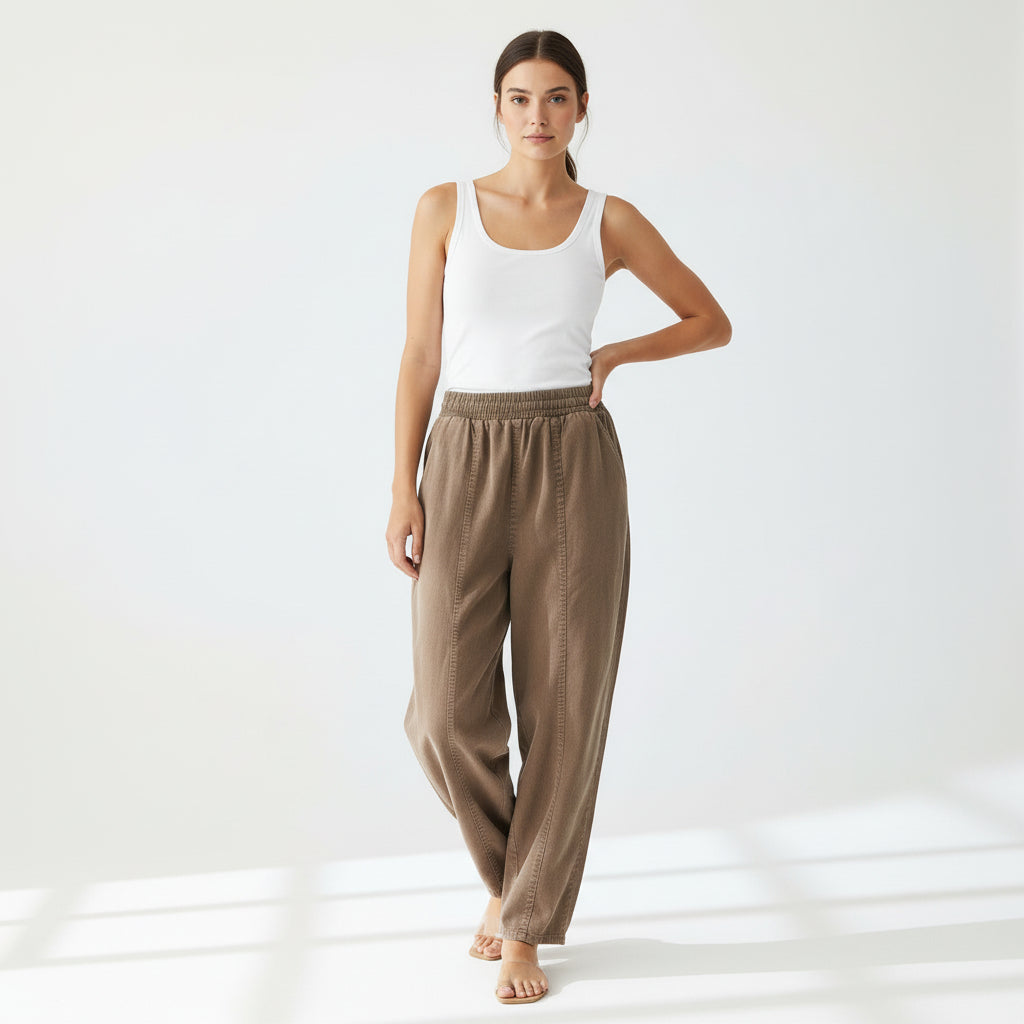 Brown Relaxed Pants