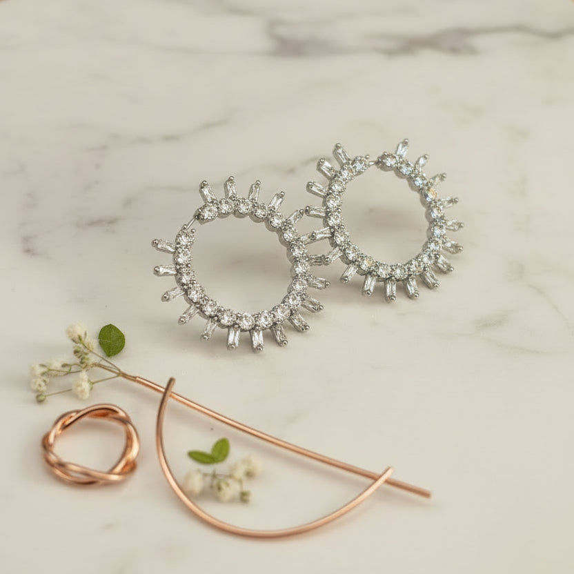 Halo Hoop Earrings