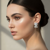Block Stud Earrings