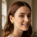 Gold Butterfly Earrings