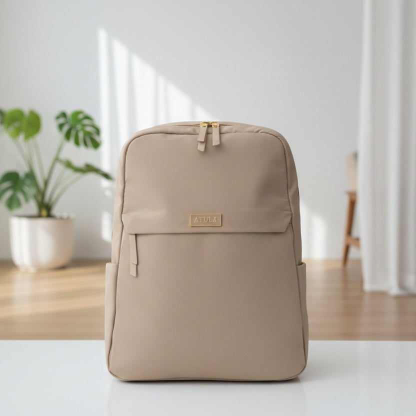 Beige Backpack