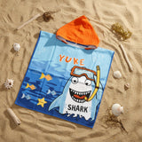 Shark Hooded Poncho Towel