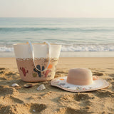 Cactus Straw Beach Bag Set