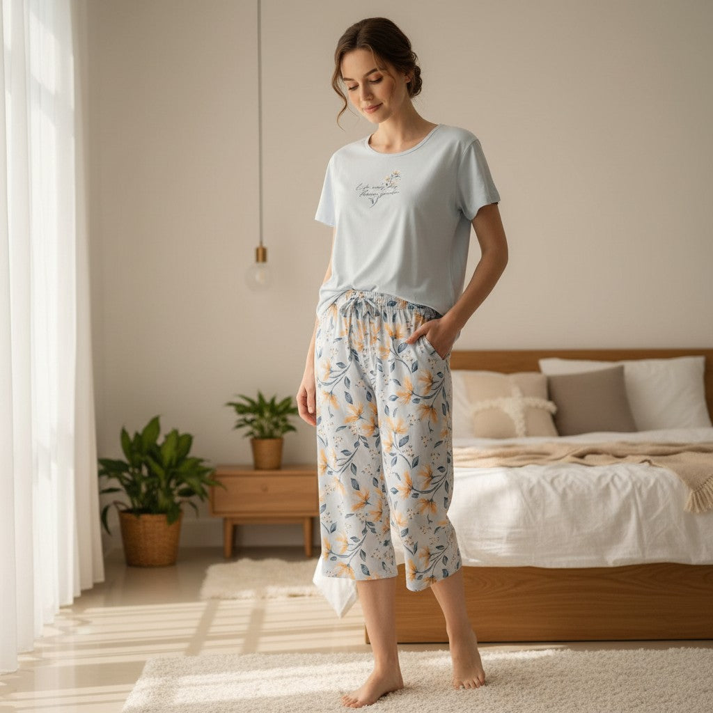 Floral Pantacourt PJ