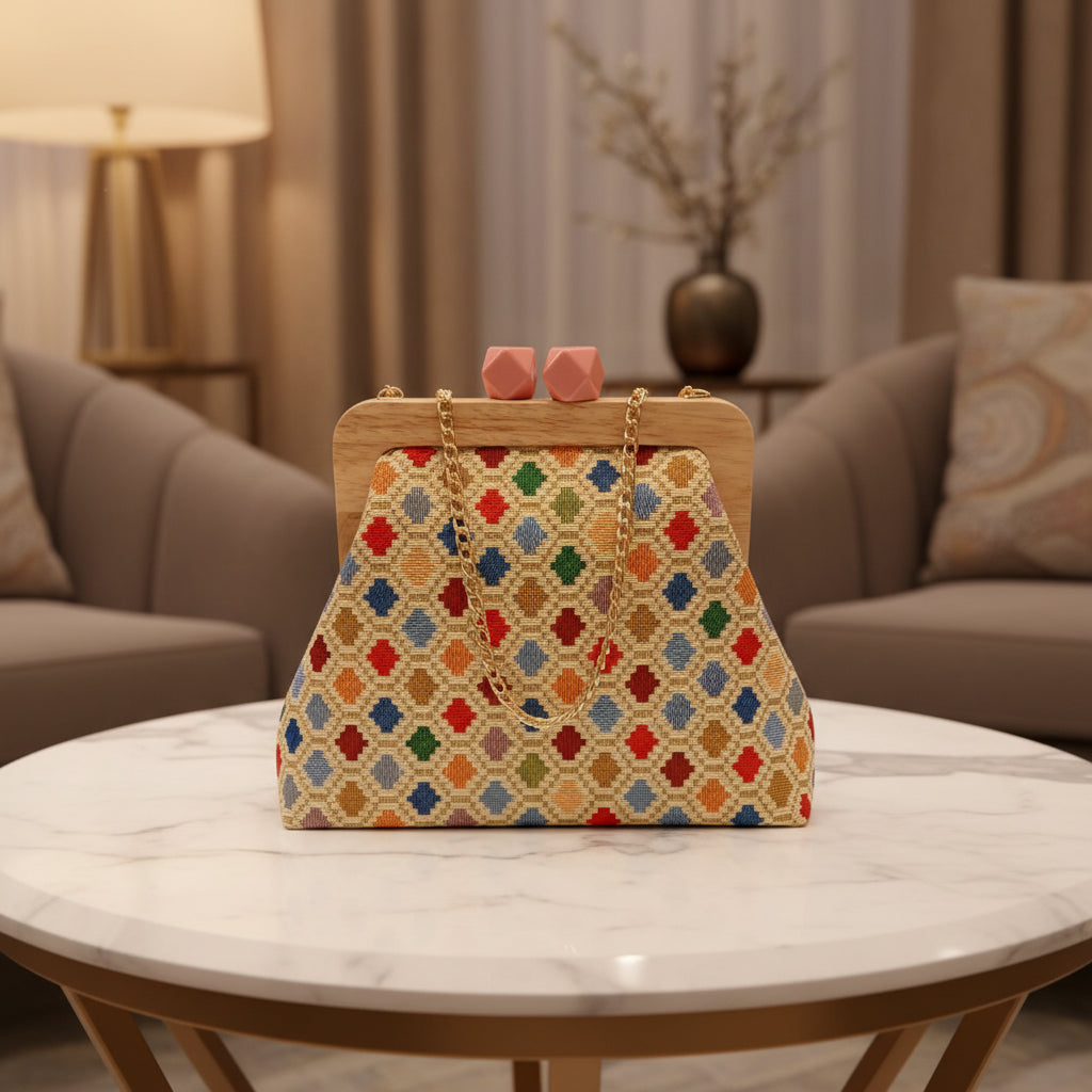 Colorful Circles Handmade Bag