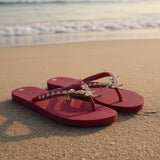 Starfish Embellished Flip Flops