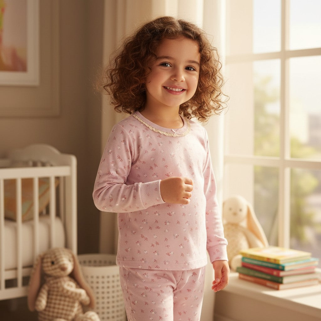 Lilac Floral Kids PJ