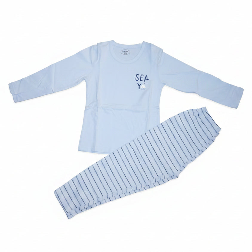 Blue Sailboat Kids PJ