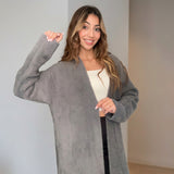 Grey Long Winter Jacket