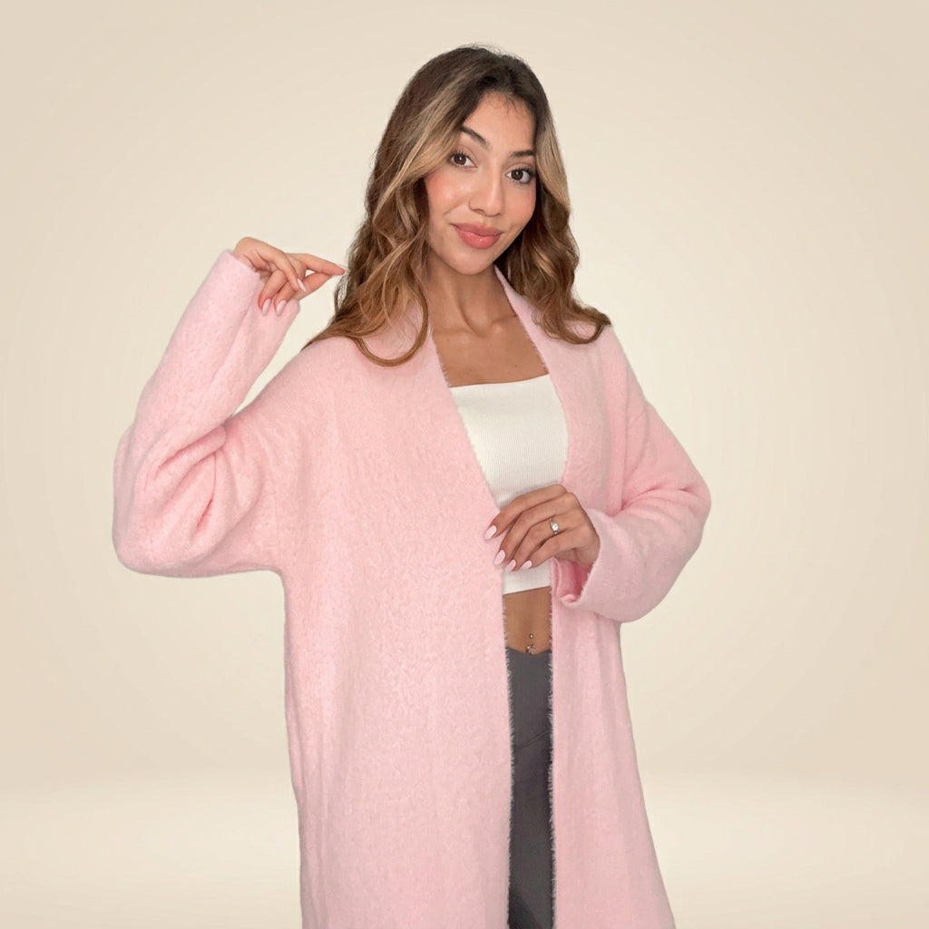 Pink Long Winter Jacket
