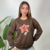 Brown Starfish Graphic Sweatshirt