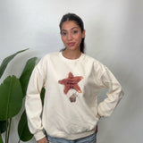 Cream Starfish Graphic Sweatshirt