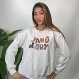 Grey January Puppy Print Sweatshirt