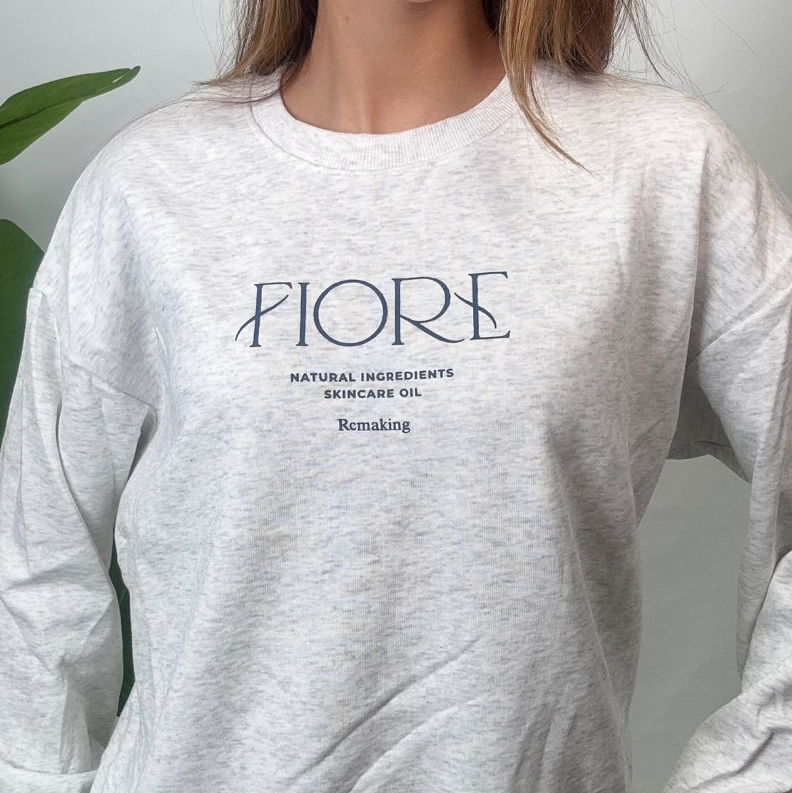 Grey Fiore Script Sweatshirt