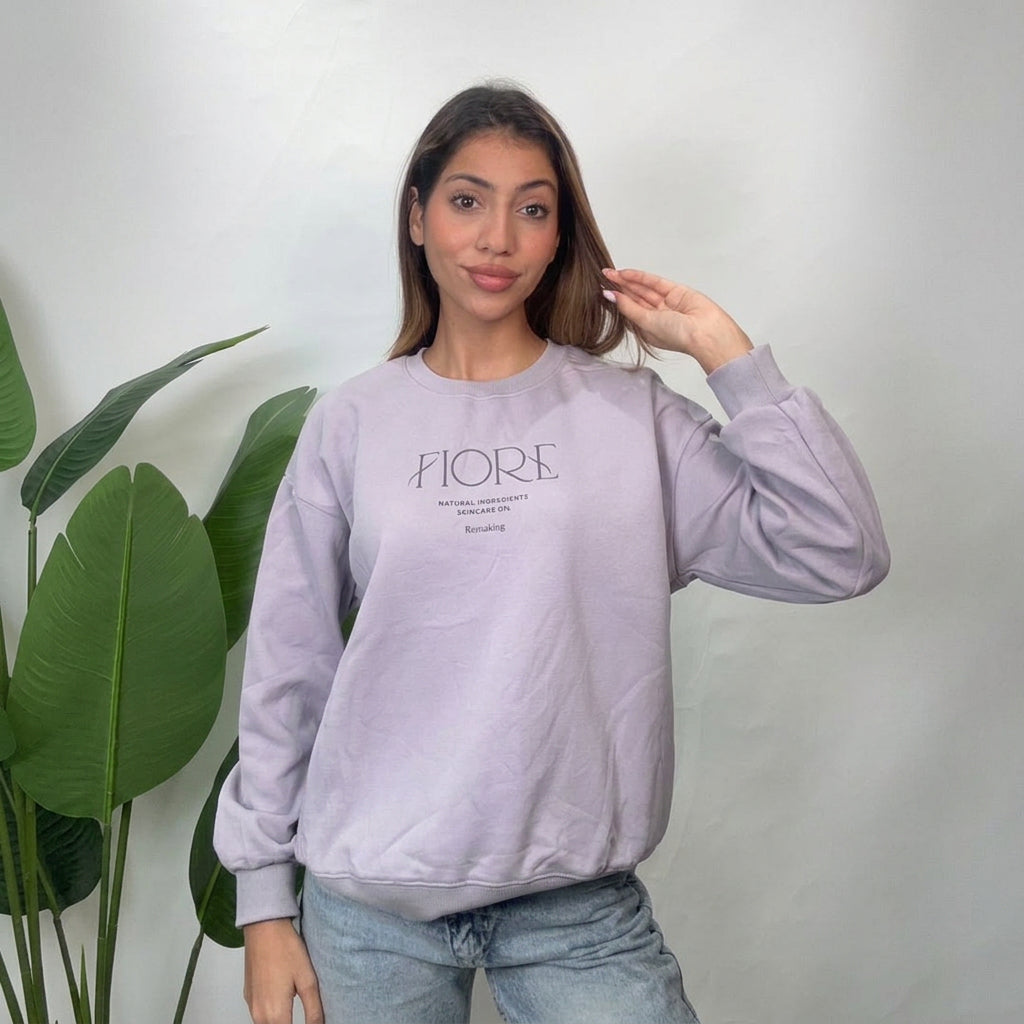 Lilac Fiore Script Sweatshirt