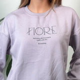 Lilac Fiore Script Sweatshirt