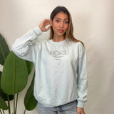 Light Blue Fiore Script Sweatshirt