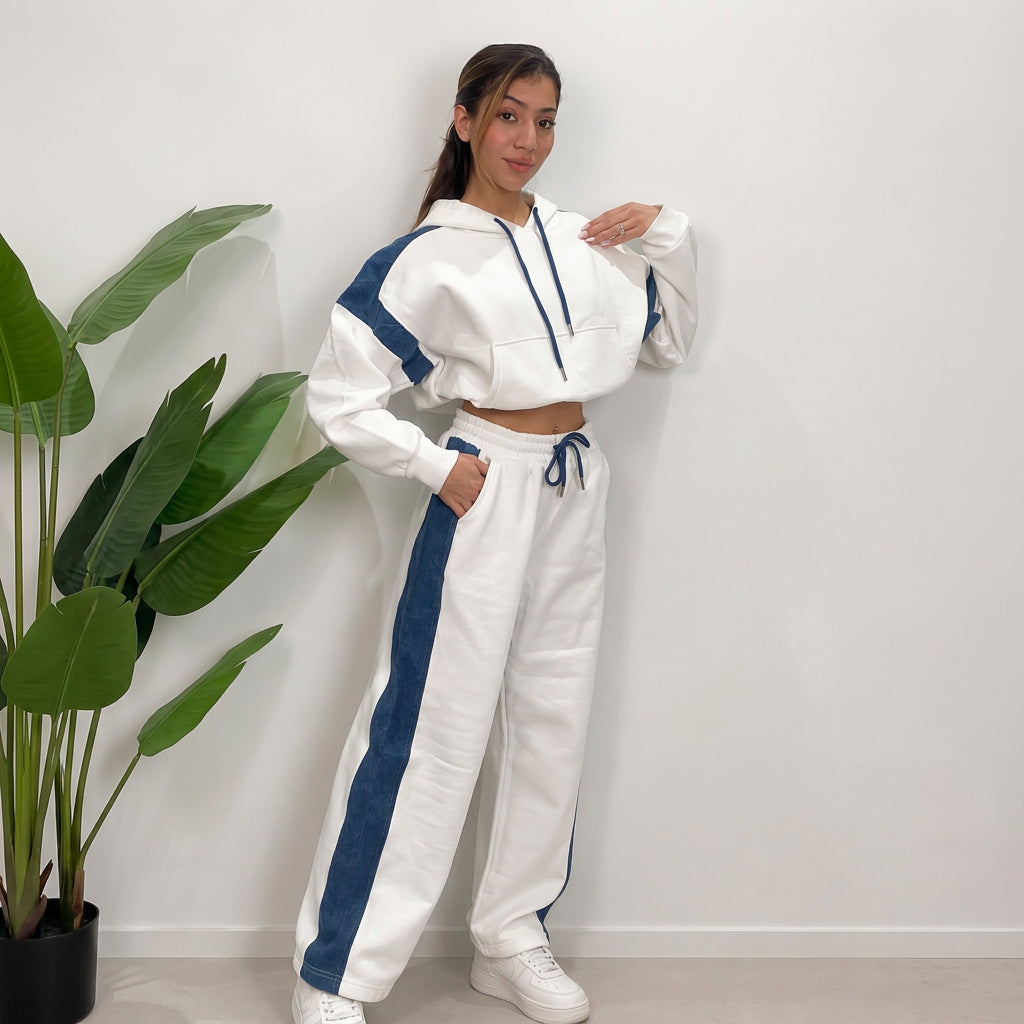 White Jogging Set
