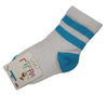 White And Blue Striped Socks