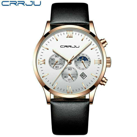 White Leather Crrju 4 Watches