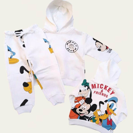 White Mickey & Friends Jogging Set