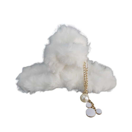 White Minnie Hair Clamps 