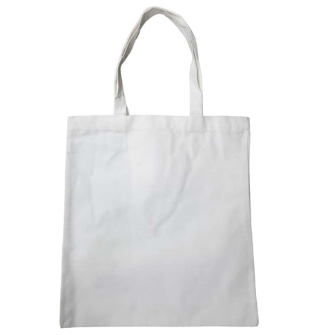White Simple Canvas Tote Bag
