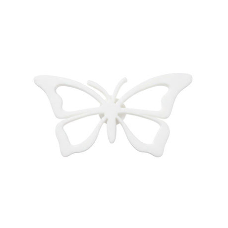 White butterfly outline charm pin for beach bags, Jack Gifts Online Lebanon