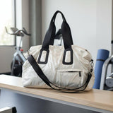 Women's gym duffle bag in several colors, roomy travel and workout bag