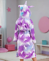 Tie-dye Purple Unicorn Robe