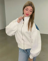 Jean Sweatshirt Jacket