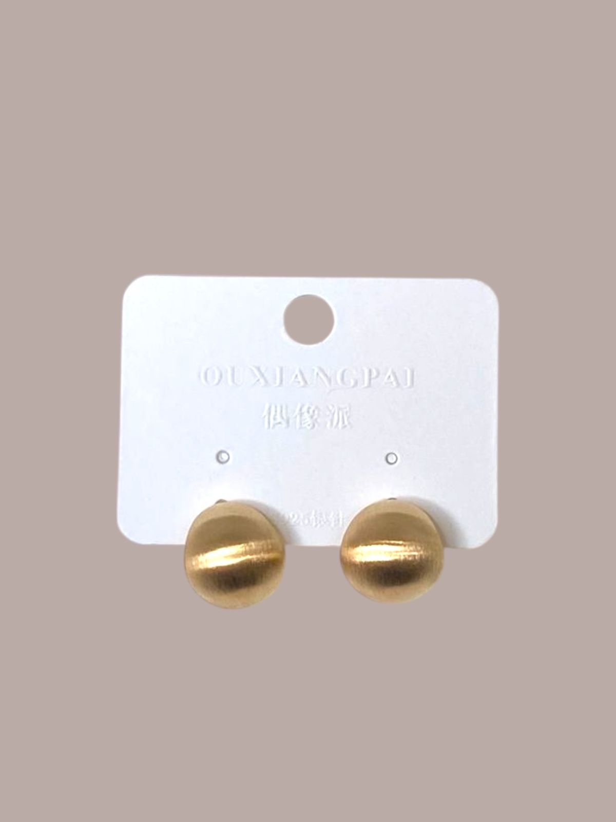 Mate Round Earring