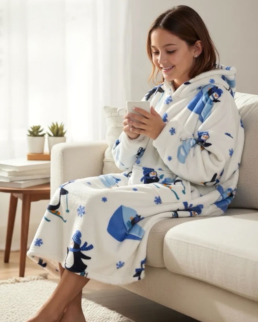 Winter Hooded Blanket