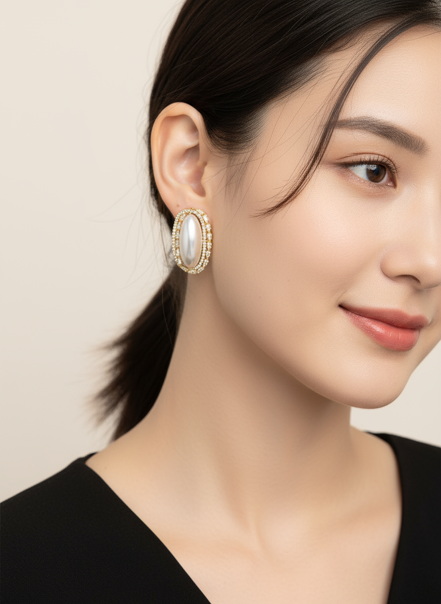 Pearl earrings
