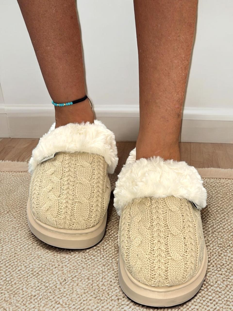 Soft White Slippers