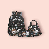Labubu 4 piece set black