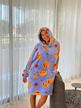 Burger Hooded Blanket