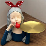 Lady decorative tray