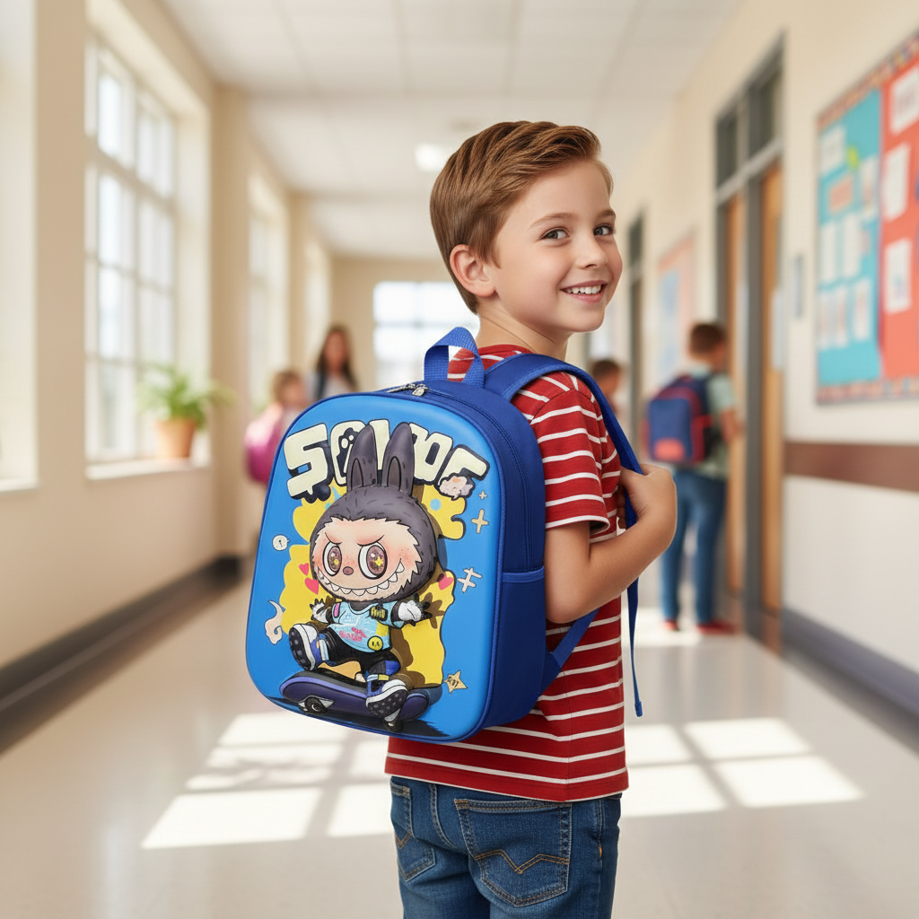 Labubu backpack boys