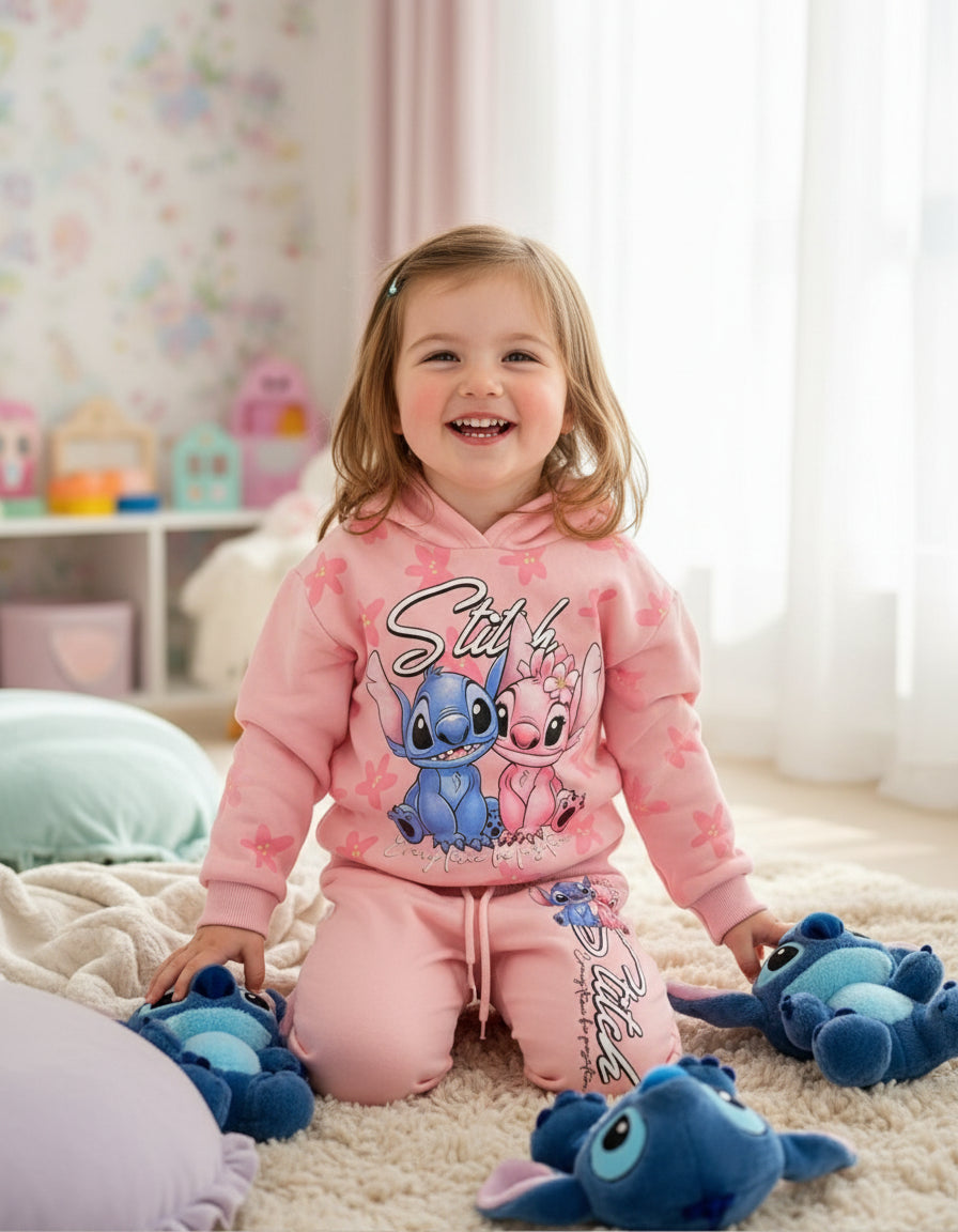 Stitch Hoodie Set Girl