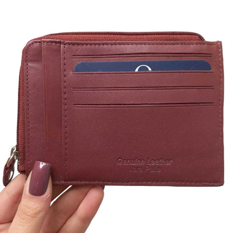 brown credit card wallet for men