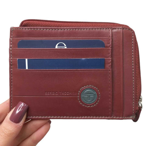 brown credit card wallet for men